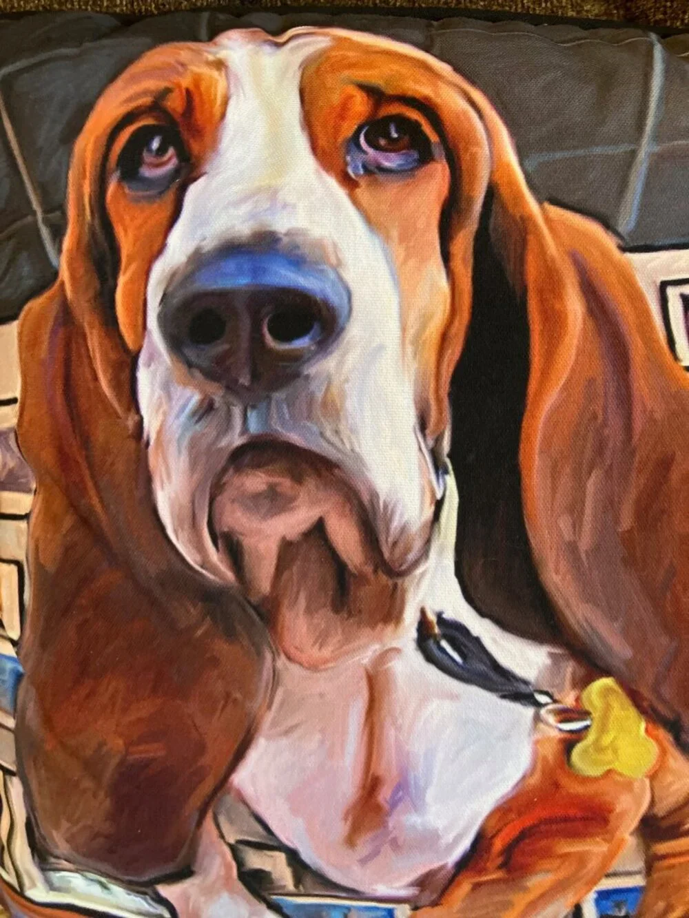 Accent Pillow Basset Hound Dog 16